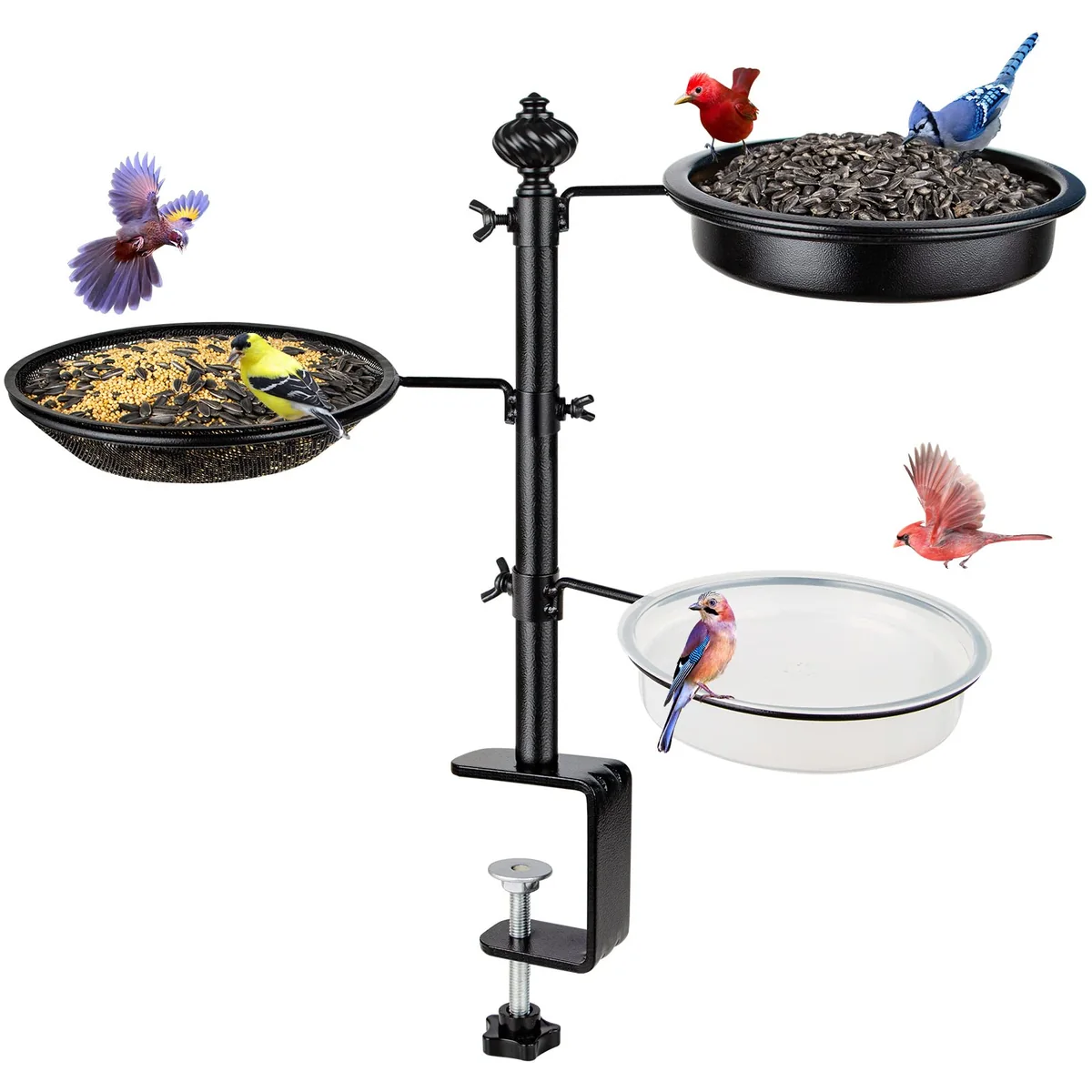 Balcony Three-Tray Feeding Station